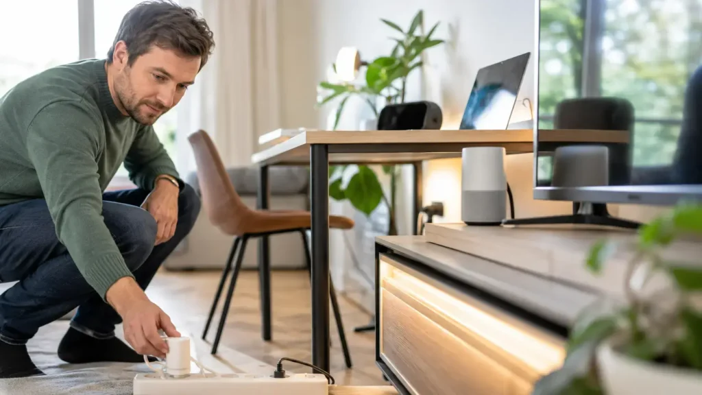 Energie besparen in huis door apparaten uit te schakelen en stroomverbruik te verminderen. energie besparen in huis, gaskosten verlagen, stroomverbruik verminderen, energiezuinig huis, tips energierekening