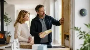 Woning met maatregelen voor dak, muur en vloerisolatie